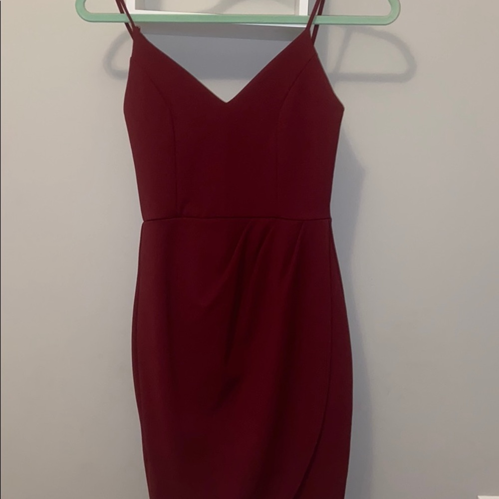 Maroon formal dress